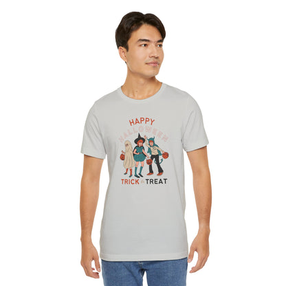 Happy Halloween Trick or Treat Vintage Vibe Tee – Bella+Canvas 3001