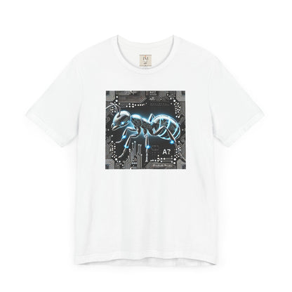 Futuristic Tech Ant Graphic Tee - Unisex Short Sleeve Jersey Shirt Techcore Tee