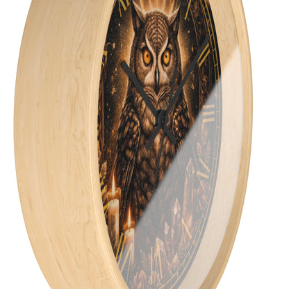 Mystic Owl 10" Premium Wall Clock