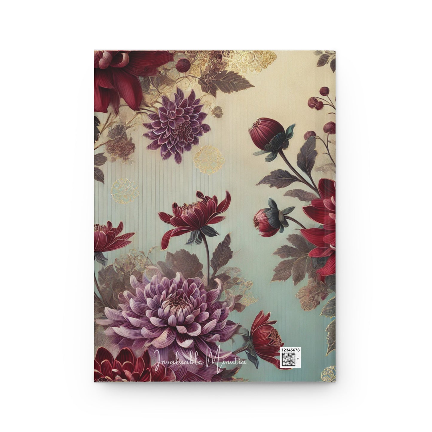 Floral Hardcover Journal, Matte Finish, Elegant Notebook for Writers, Gift for Students, Art Journal, Floral Stationery