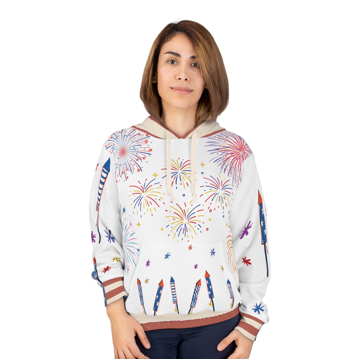 4th of July Fireworks Unisex Pullover Hoodie – "Light Me Up" Limited Edition