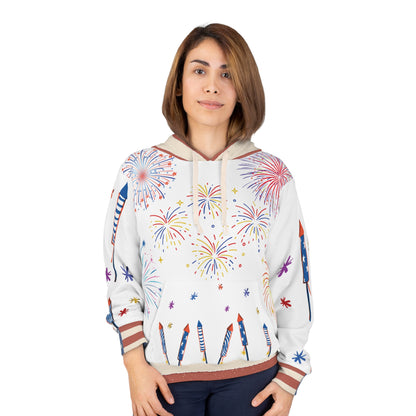 4th of July Fireworks Unisex Pullover Hoodie – "Light Me Up" Limited Edition