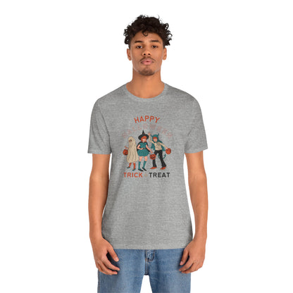 Happy Halloween Trick or Treat Vintage Vibe Tee – Bella+Canvas 3001