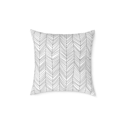 Look Up – Birds in Flight Tree Tops Silhouette Throw Pillow for Dreamers & Forestcore Souls - Canvas Throw Pillow Decor