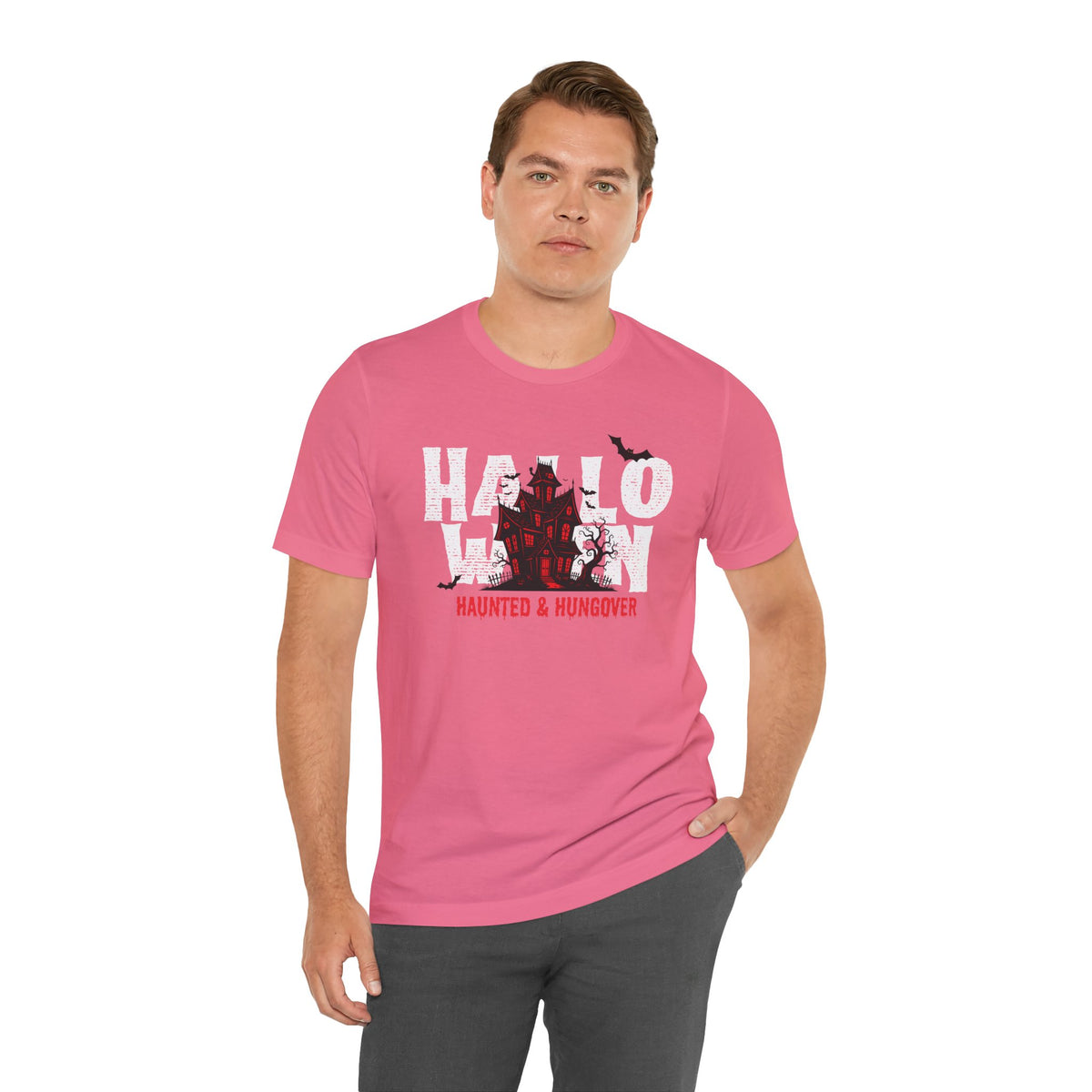 Haunted & Hungover - Halloween Bella+Canvas Graphic Tee