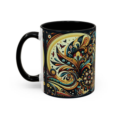 ☕️ Accent Coffee Mug (11, 15oz) – Beautiful Boho Style Graphic 🌿