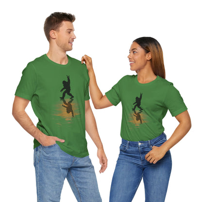 Rocking Bigfoot Unisex Bella+Canvas Jersey Tee - Fun Graphic Shirt for Nature & Cryptid Lovers