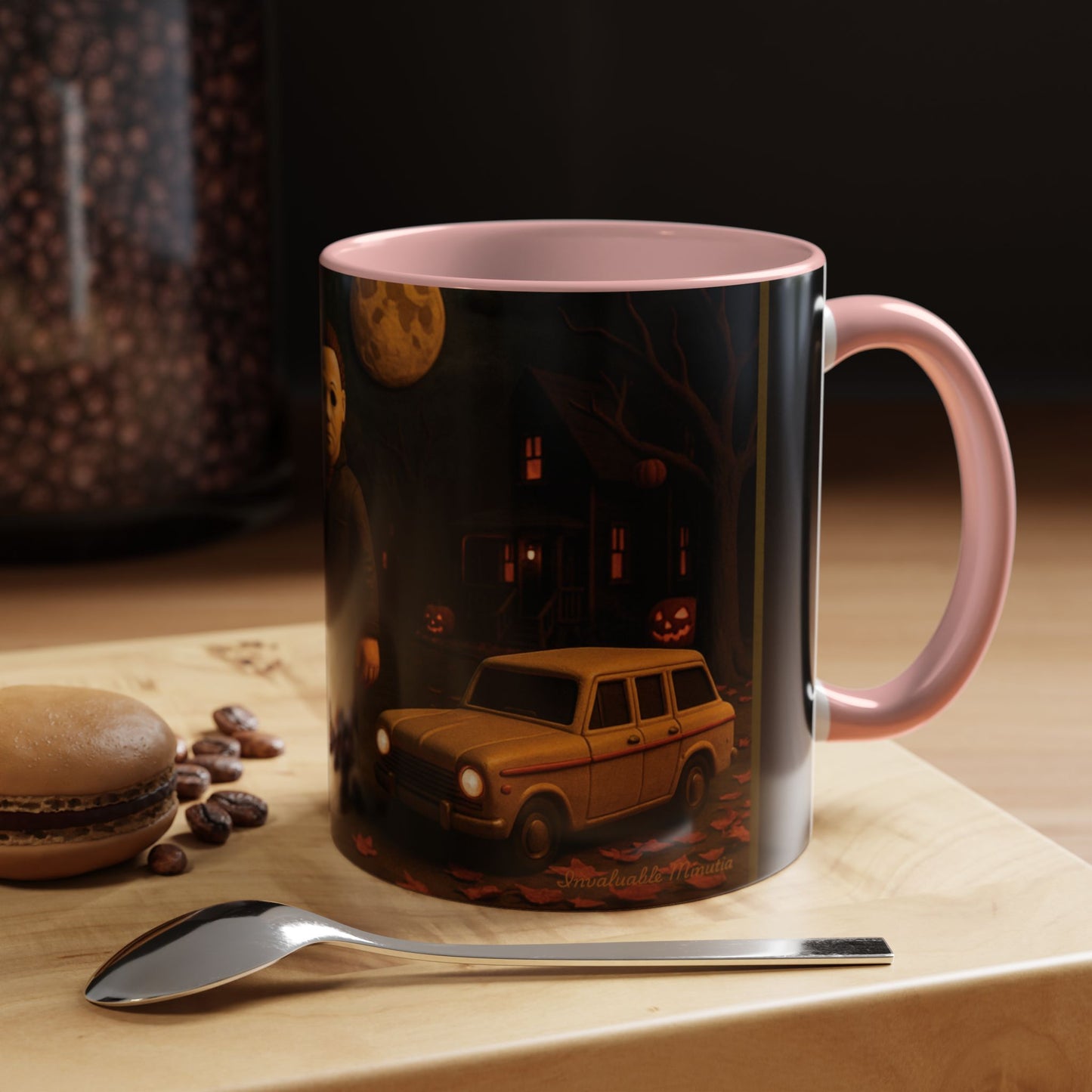 Clay-Style Slasher Halloween Night Mug | Accent Coffee Mug (11oz/15oz)
