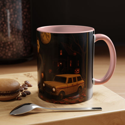 Clay-Style Slasher Halloween Night Mug | Accent Coffee Mug (11oz/15oz)