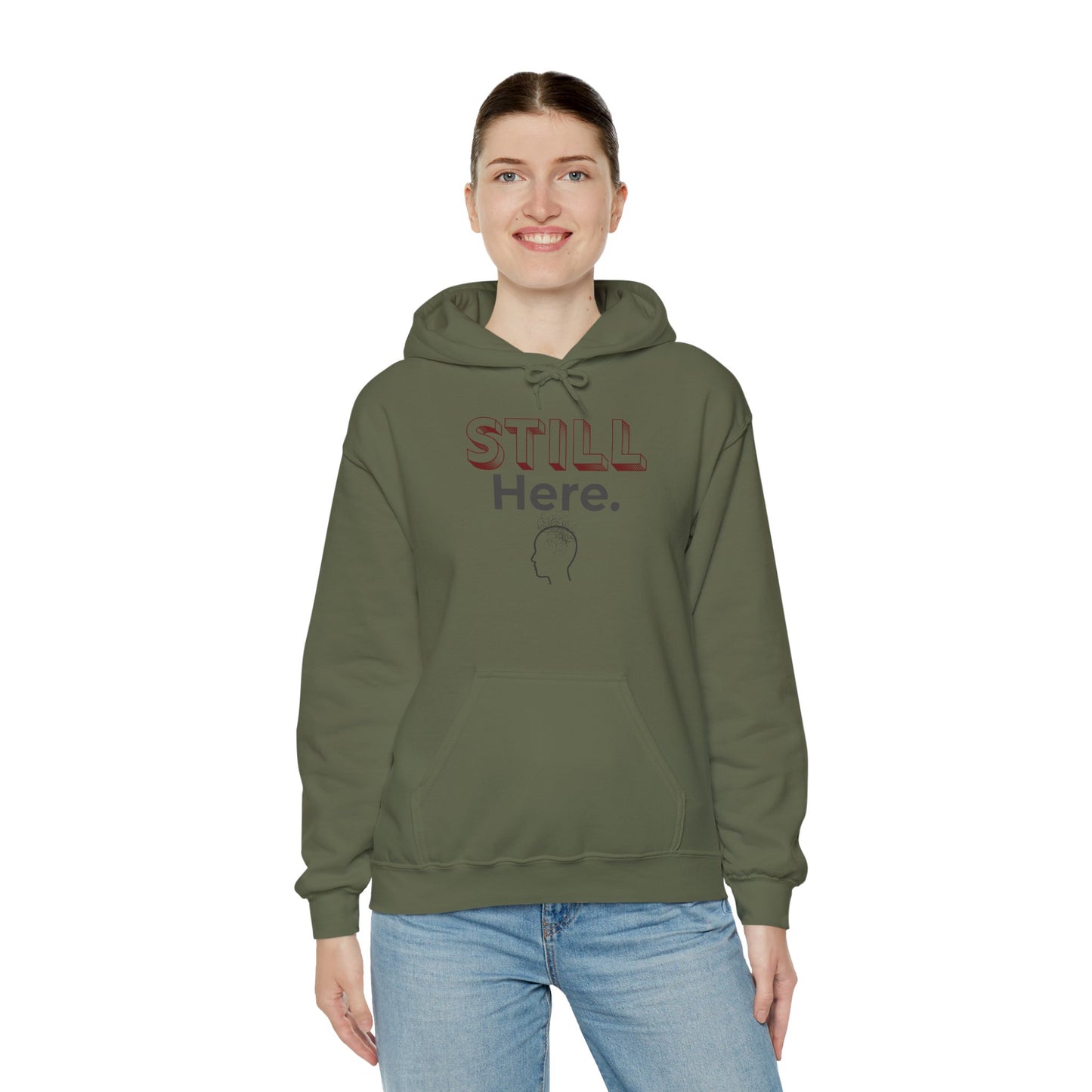 Still Here - Minimalist Unisex Hoodie