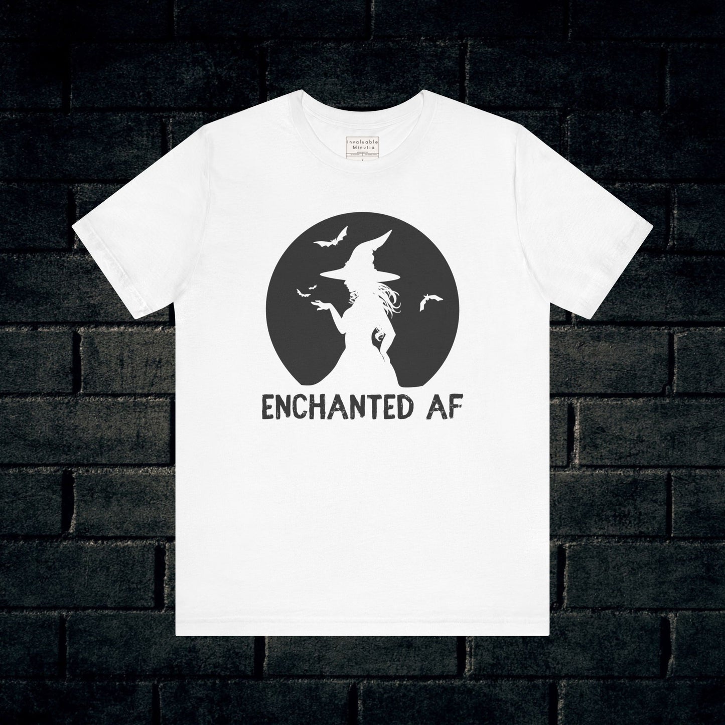 "ENCHANTED AF" Witch Tee | Bella+Canvas 3001 Halloween Unisex T-Shirt