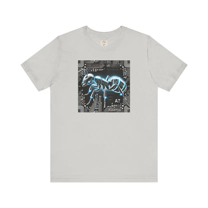 Futuristic Tech Ant Graphic Tee - Unisex Short Sleeve Jersey Shirt Techcore Tee