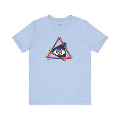 Camiseta Prism Eye: Diseño multicolor llamativo - Camiseta unisex