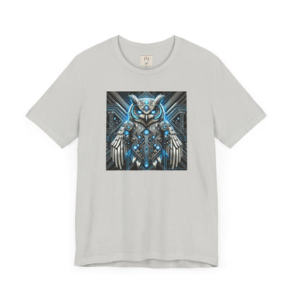 Mystical Cybernetic Owl Graphic Tee - Unisex Tch Short Sleeve T-Shirt