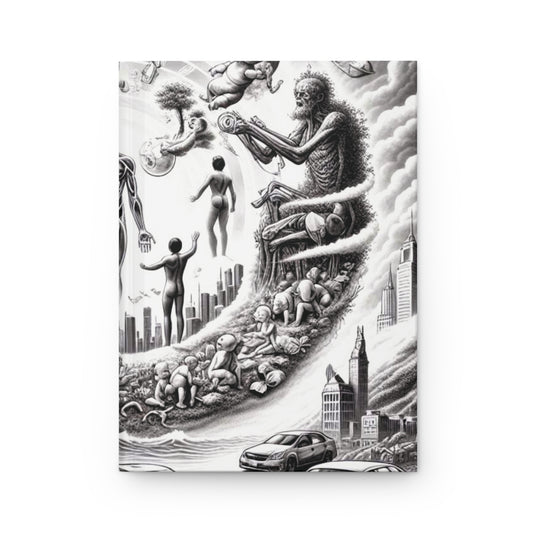 Cycle of Becoming — Premium Matte Hardcover Journal (5.75" x 8")