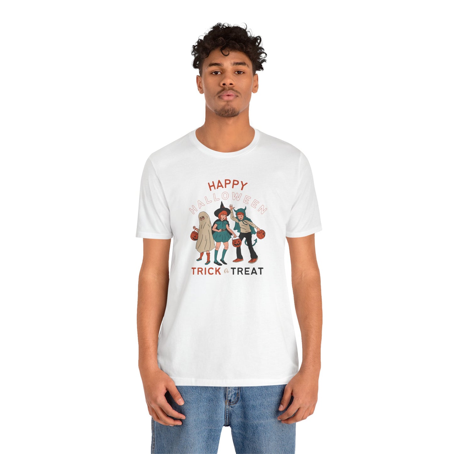 Happy Halloween Trick or Treat Vintage Vibe Tee – Bella+Canvas 3001