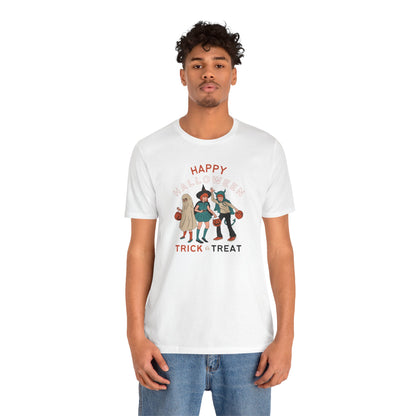 Happy Halloween Trick or Treat Vintage Vibe Tee – Bella+Canvas 3001