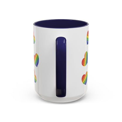 Pride Gnome Accent Mug | Rainbow Love Coffee Cup | 11oz & 15oz