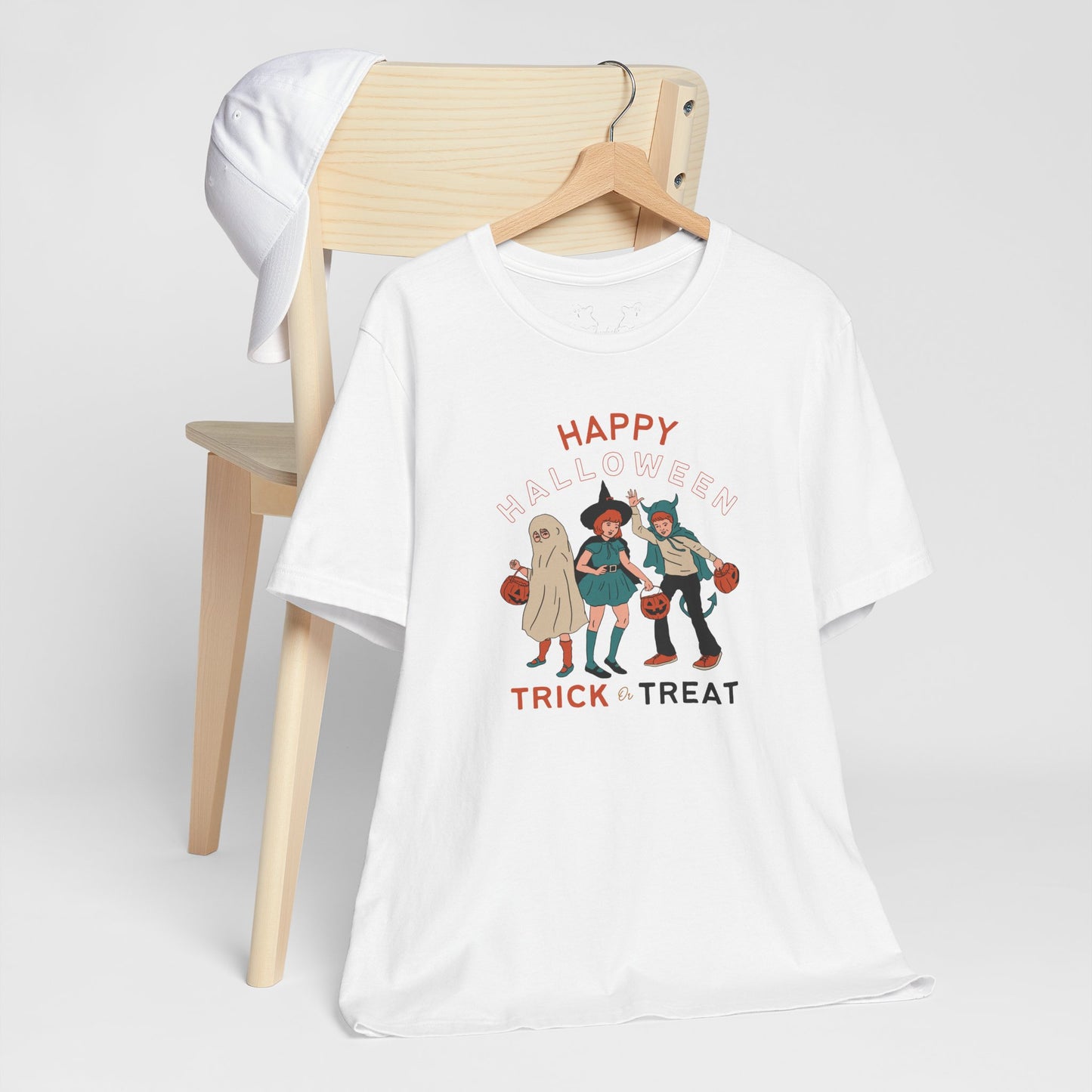 Happy Halloween Trick or Treat Vintage Vibe Tee – Bella+Canvas 3001