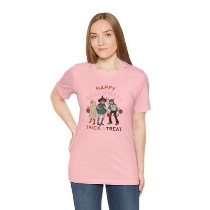 Happy Halloween Trick or Treat Vintage Vibe Tee – Bella+Canvas 3001