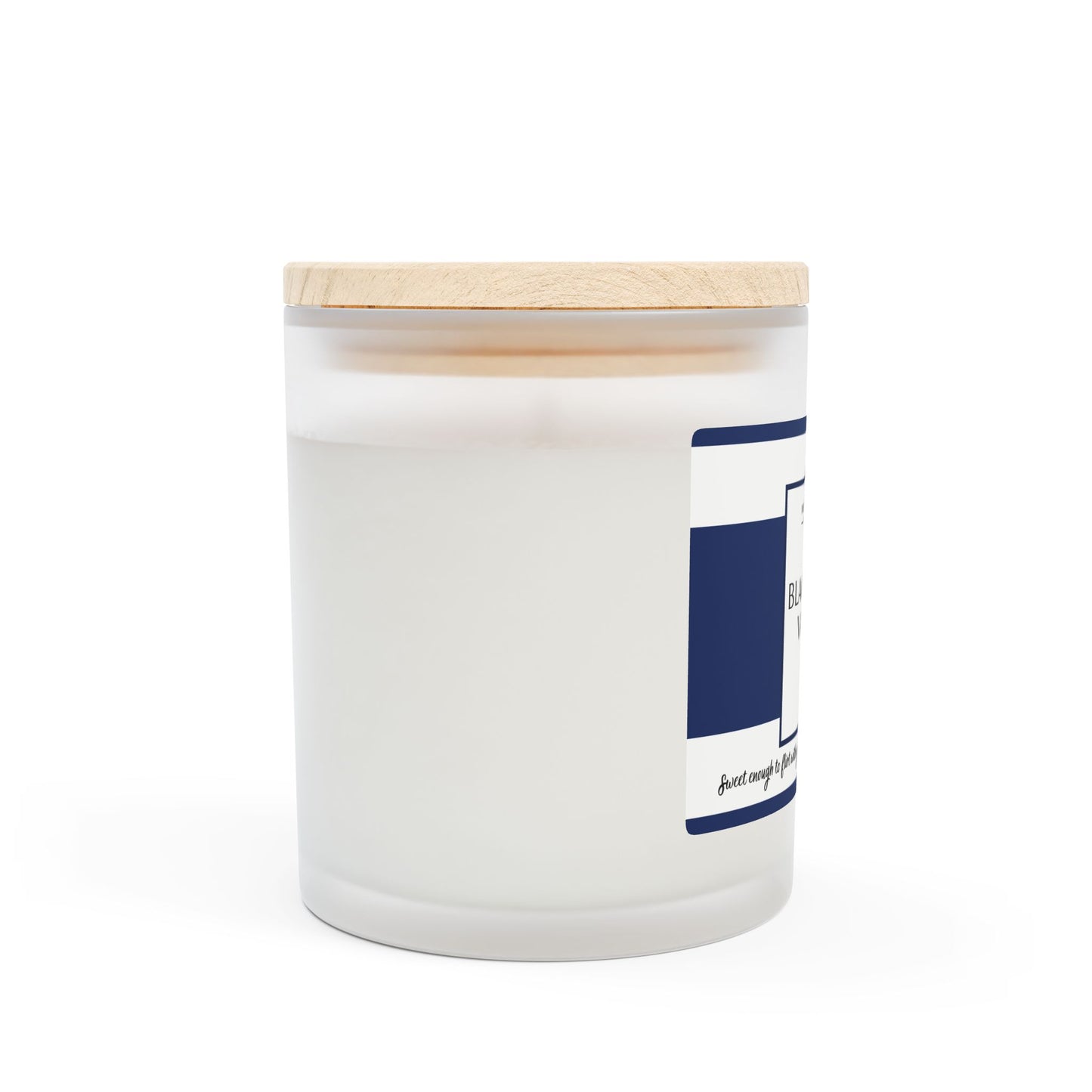11oz Frosted Glass Natural Soy Wax Candle with Wooden Wick – Available in 9 Scents
