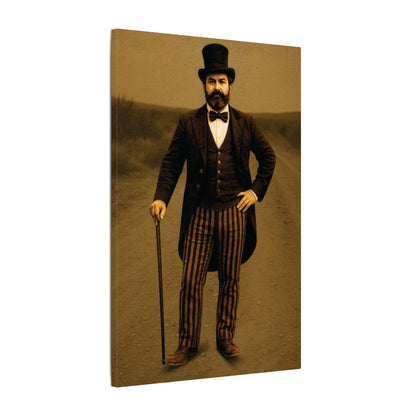 The Ringmaster – Vintage Circus Inspired Canvas Wall Art - Matte Canvas Print (Gallery-Wrapped) 0.75"