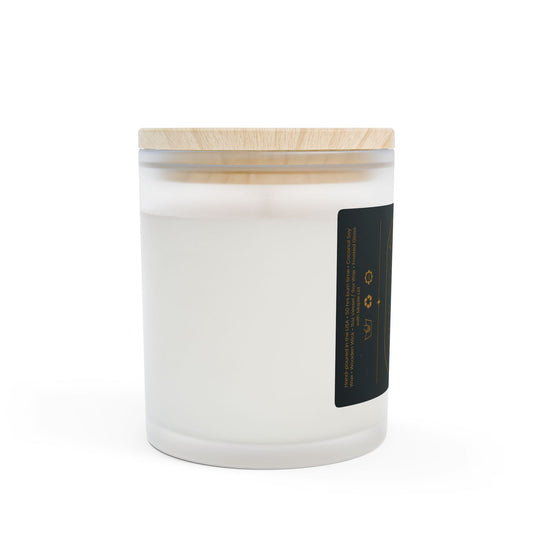 Cinnamon Chai Candle – Luxury Coconut-Soy, Wooden Wick, 11oz Frosted Glass (Free U.S. Shipping)