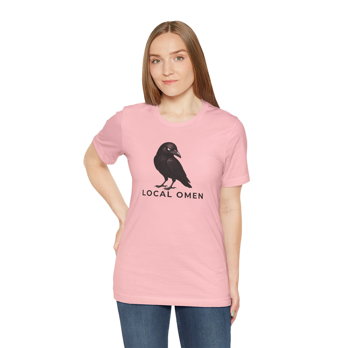 Local Omen Raven Graphic Tee | Crow Illustration T-Shirt