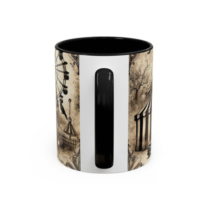 Creepy Circus Witch Mug | Vintage Halloween Accent Coffee Mug (11oz/15oz)