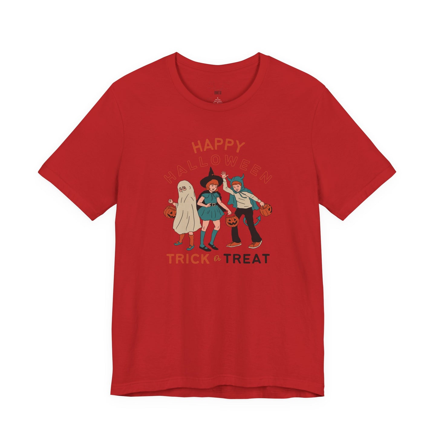 Happy Halloween Trick or Treat Vintage Vibe Tee – Bella+Canvas 3001