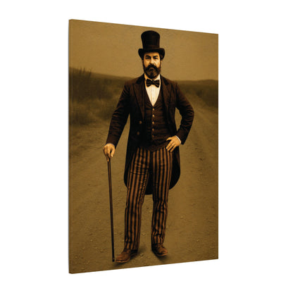 The Ringmaster – Vintage Circus Inspired Canvas Wall Art - Matte Canvas Print (Gallery-Wrapped) 0.75"