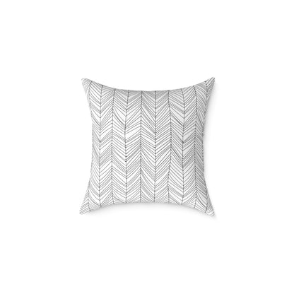 Look Up – Birds in Flight Tree Tops Silhouette Throw Pillow for Dreamers & Forestcore Souls - Canvas Throw Pillow Decor
