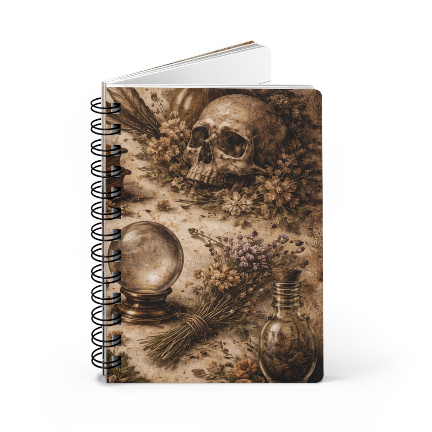 Dark Academia Spiral Notebook Journal