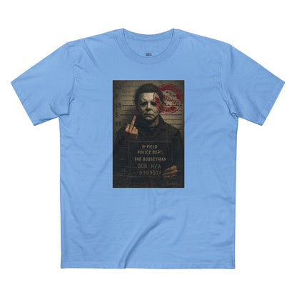 Michael Mugshot Tee – Distressed Horrorcore Slasher Shirt Premium Tee