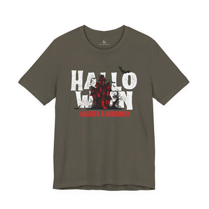 Haunted & Hungover - Halloween Bella+Canvas Graphic Tee