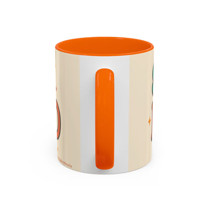 Study Fuel Color Accent Mug (11oz/15oz) – Retro Teacher/Student Coffee Cup • Back to School • Durable Ceramic