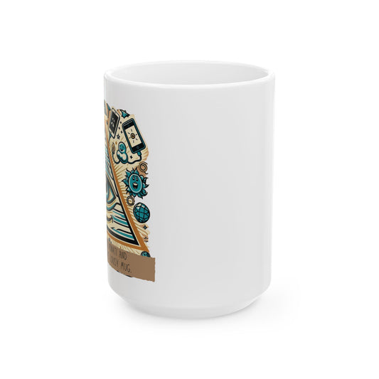 👁️ Illuminati Ceramic Coffee Mug – 11oz & 15oz – Fun Conspiracy Theory Gift
