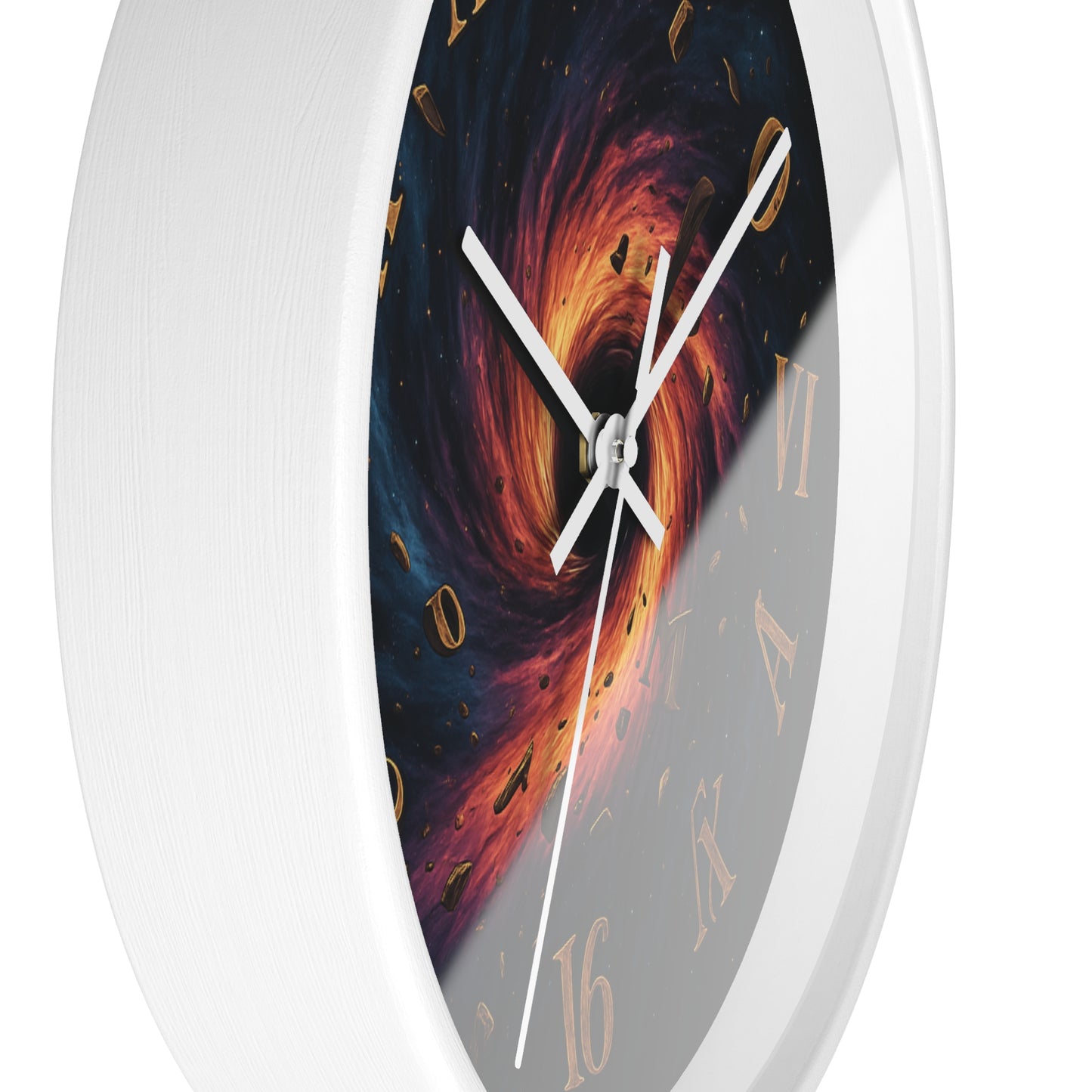 🌀 Black Hole Chaos Clock – Surreal Spacecore Time Warp Wall Decor Wall Clock