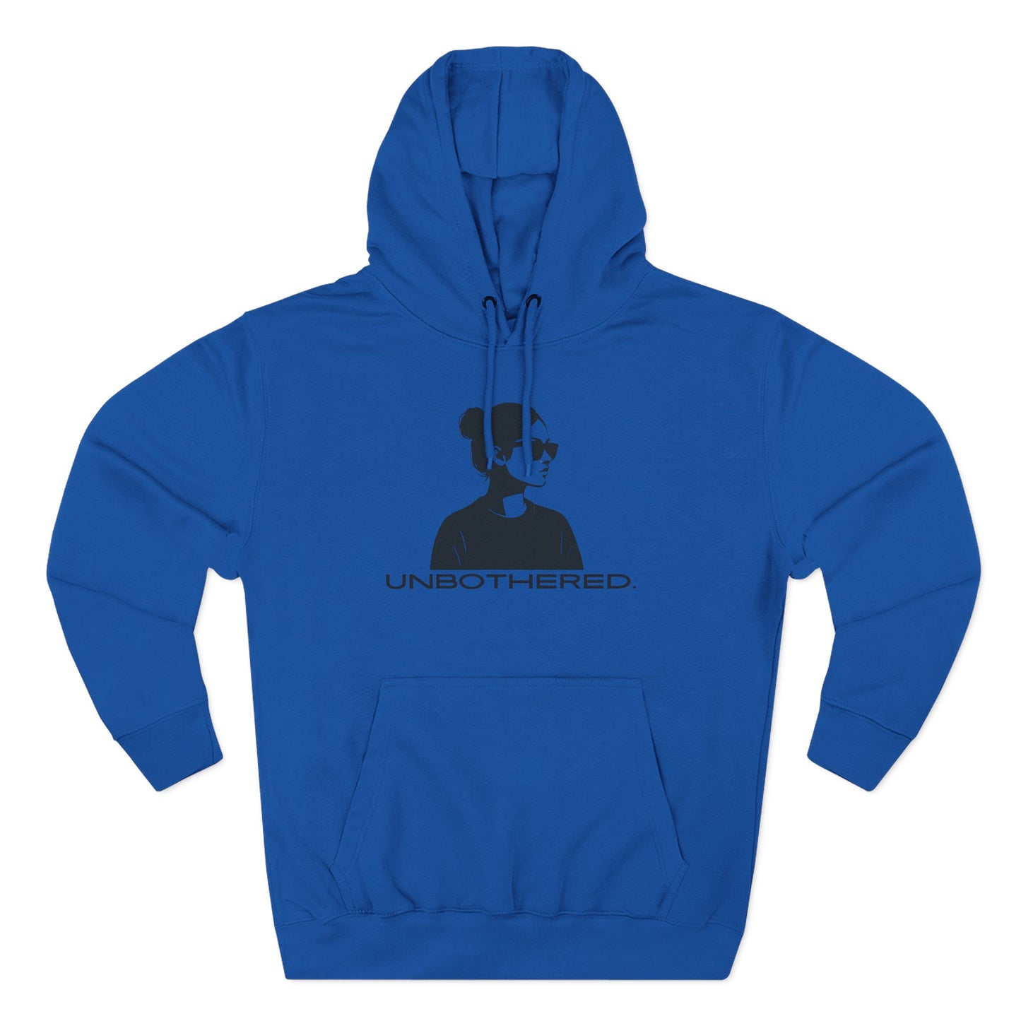 UNBOTHERED Hoodie | Minimalist Silhouette Graphic Unisex Pullover