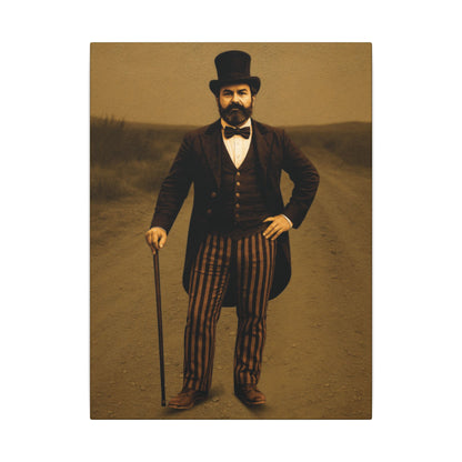 The Ringmaster – Vintage Circus Inspired Canvas Wall Art - Matte Canvas Print (Gallery-Wrapped) 0.75"