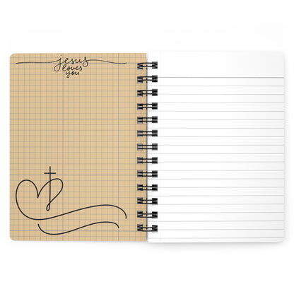 Spiral-Bound Journal Notebook – “Jesus Never Abandons: Even the Devil Needs Therapy”