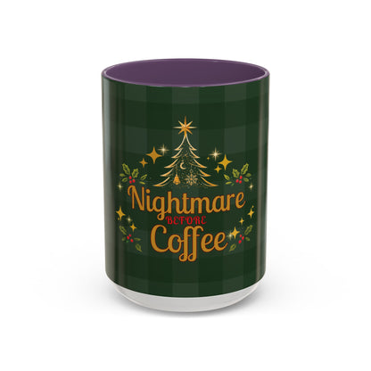 Nightmare Before Coffee Holiday Mug – Funny Christmas Accent Mug (11oz & 15oz)