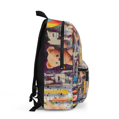 “Childhood Memories” – Nostalgic Toy Print Bag - White