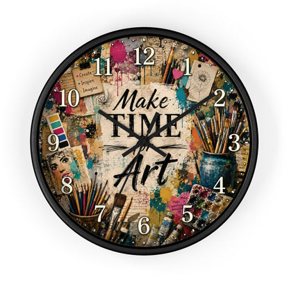 Make Time for Art Wall Clock | Art Teacher Classroom Decor