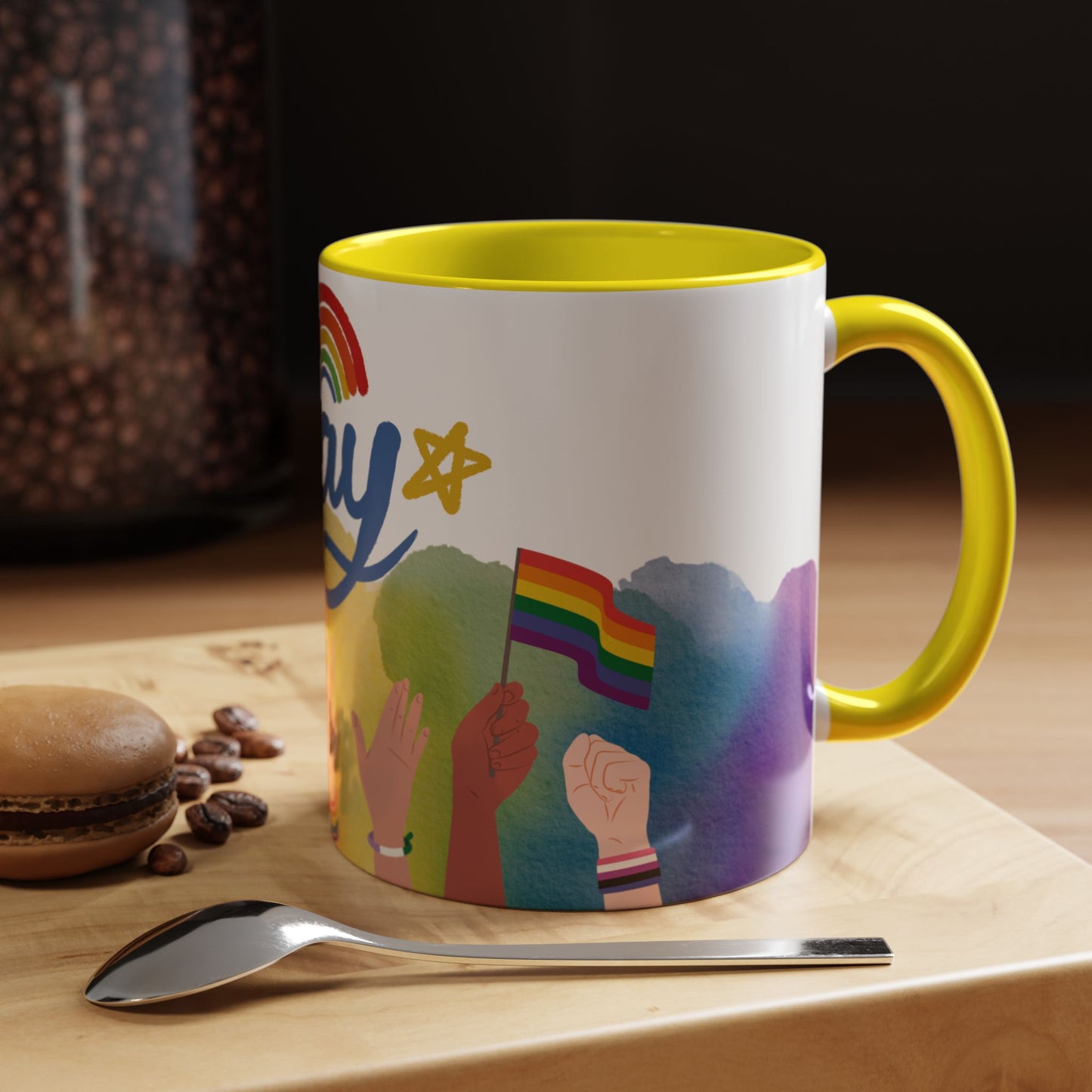 Bold Pride Accent Mug | Fun LGBTQ+ Gift | 11oz & 15oz Options