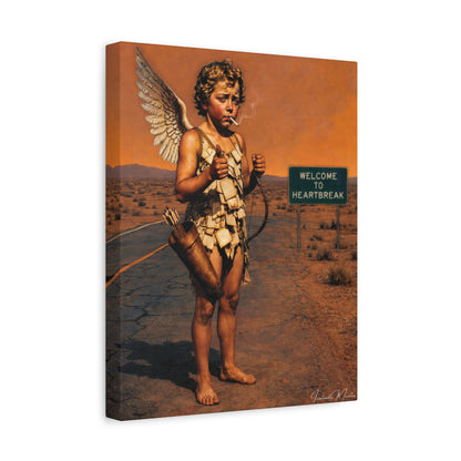Welcome to Heartbreak – Nostalgic Americana Canvas Wall Art