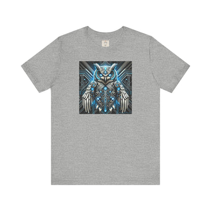 Mystical Cybernetic Owl Graphic Tee - Unisex Tch Short Sleeve T-Shirt