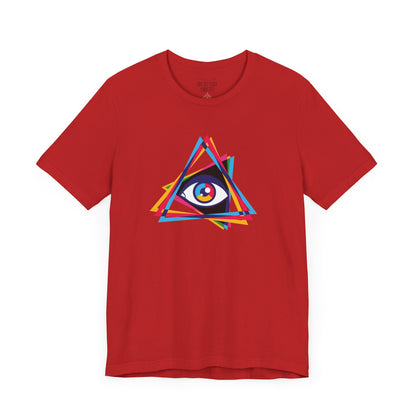 Camiseta Prism Eye: Diseño multicolor llamativo - Camiseta unisex