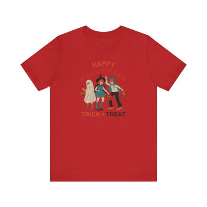 Happy Halloween Trick or Treat Vintage Vibe Tee – Bella+Canvas 3001
