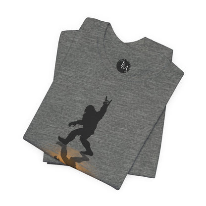 Rocking Bigfoot Unisex Bella+Canvas Jersey Tee - Fun Graphic Shirt for Nature & Cryptid Lovers
